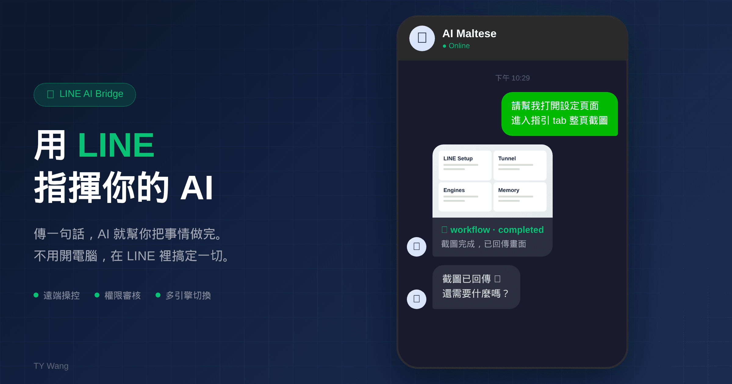 LINE AI Bridge graphic